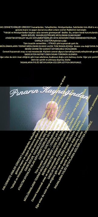 340.CENNETE KİMLER GİRECEK?.İnananlardan, Yahudilerden, Hristiyanlardan, Sabiilerden kim Allah’a ve ahiret gününe inanır ve uygun davranırsa elbet onların ecirleri Rablerinin katındadır. “Yahûdi ve Hristiyanlardan başkası asla cennete giremeyecek” dediler
