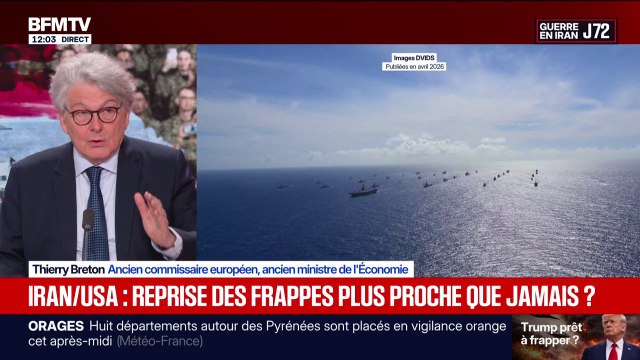 Guerre au Moyen-Orient: On est toujours dans la logique du cessez-le-feu, c'est absolument indispensable pour les deux parties , estime l'ancien commissaire européen Thierry Breton