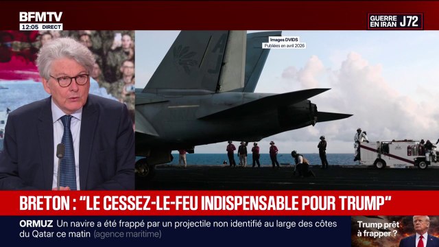Guerre au Moyen-Orient: On est dans une logique de posture et de narratif , assure l'ancien commissaire européen Thierry Breton