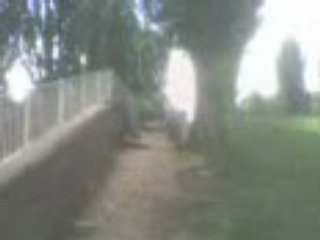 moi et un pote dans une pante en terre