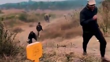Terrifying Wild Elephant Charging at People and Crowd Panic Aftermath