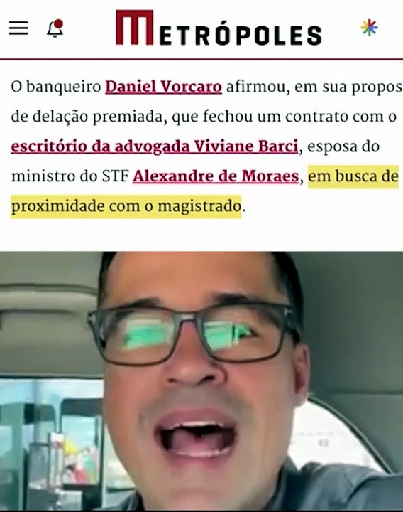 ACABOU !! Vorcaro entrega DELAÇÃO e cita Moraes