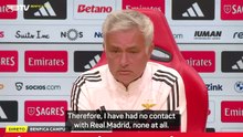 Mourinho's had no contact with Real Madrid... for now