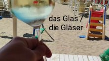 🏖️ Deutsch lernen am Strand: sich befinden & das Glas 🍷//Вивчення німецької