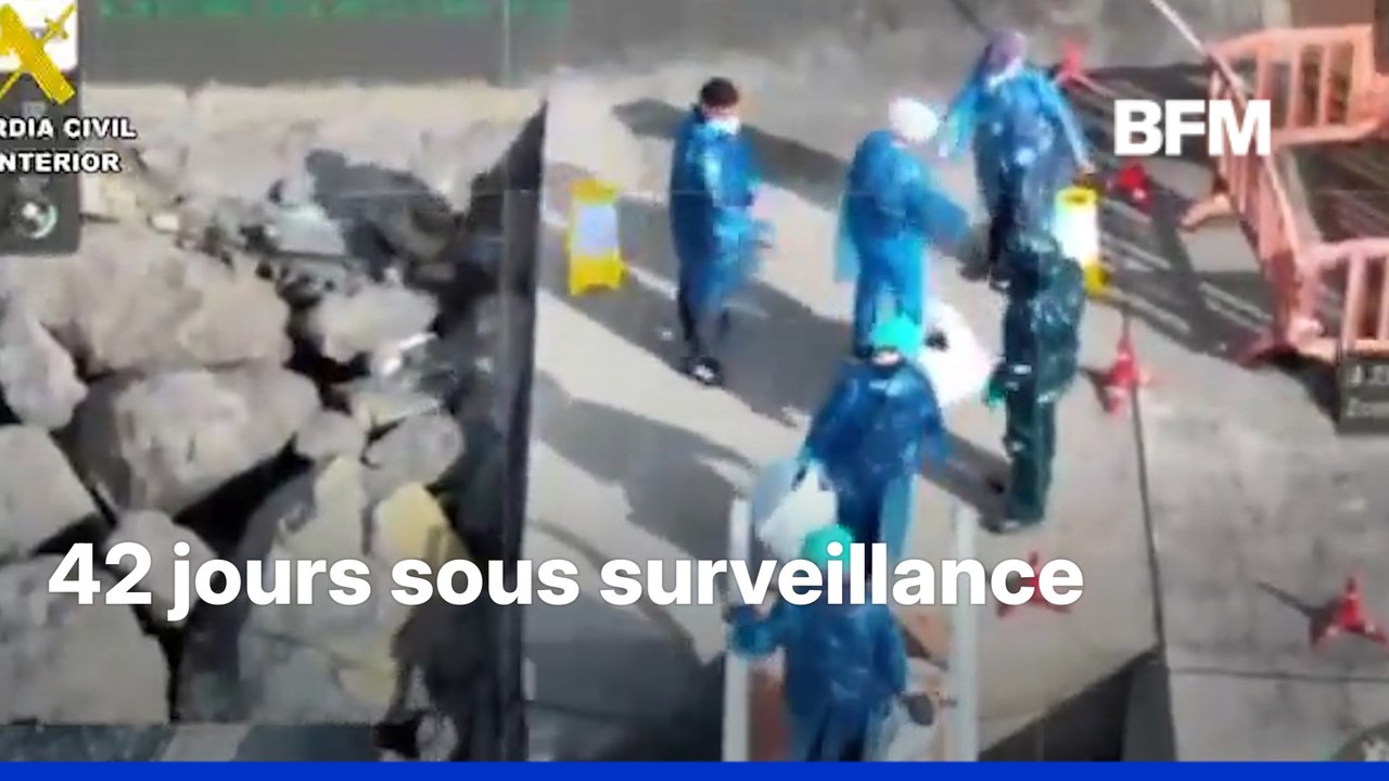 Hantavirus: la Guardia civil diffuse des images du débarquement du MV Hondius