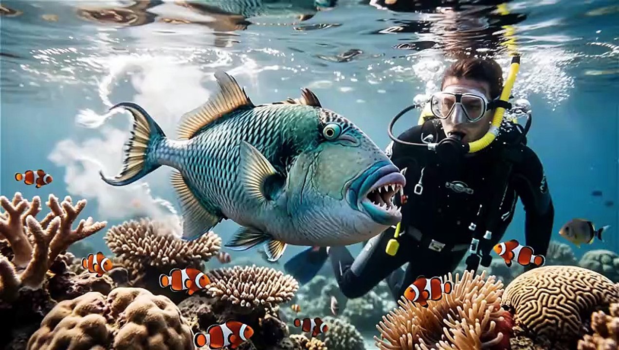 Triggerfish Nest Defense Attack