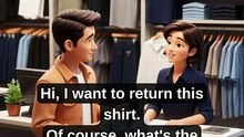 TOO SMALL 😳 Store English Conversation #shorts