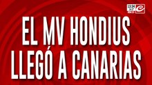 El MV Hondius llegó a Canarias: la cepa se llama Andes y es argentina