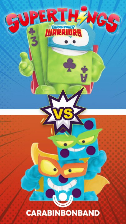 ⚡#superthings #kazoompowerwarriors CARD CLASH Vs DOCK & POINT - By CARA BIN BON BAND 🤡