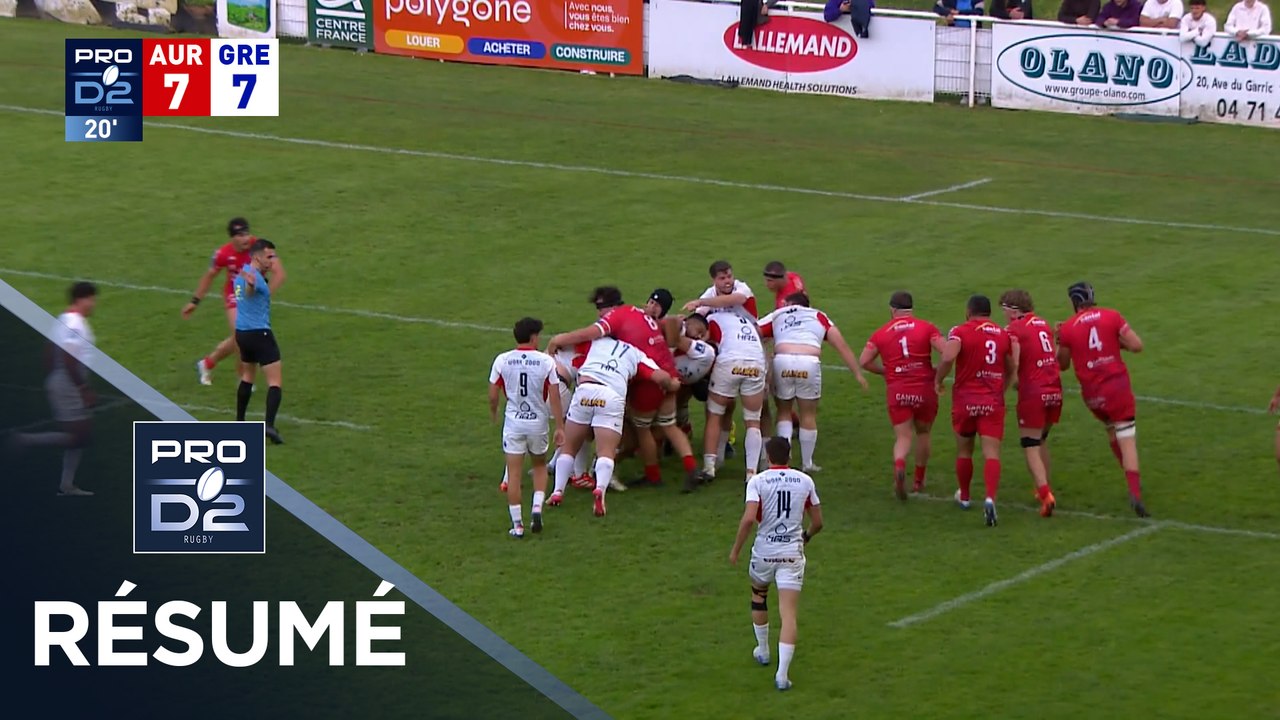 PRO D2 Saison 2025-2026 J29 - Résumé Stade Aurillacois - FC Grenoble Rugby