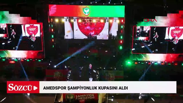 Amedspor şampiyonluk kupasını aldı