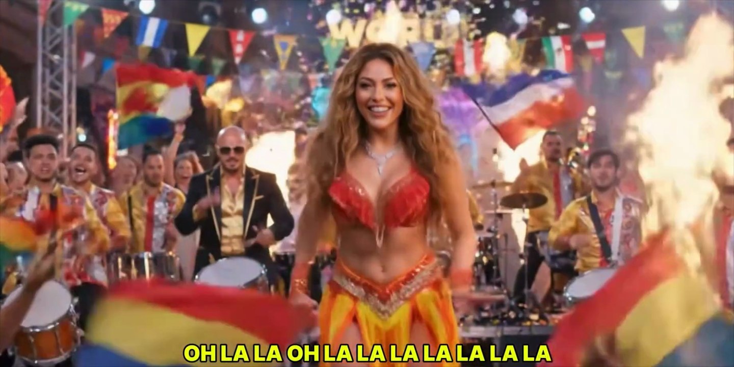 Shakira-PitBull World Cup 2026 Song | FIFA World Cup 2026 Anthem (Lyrics) 4K.
