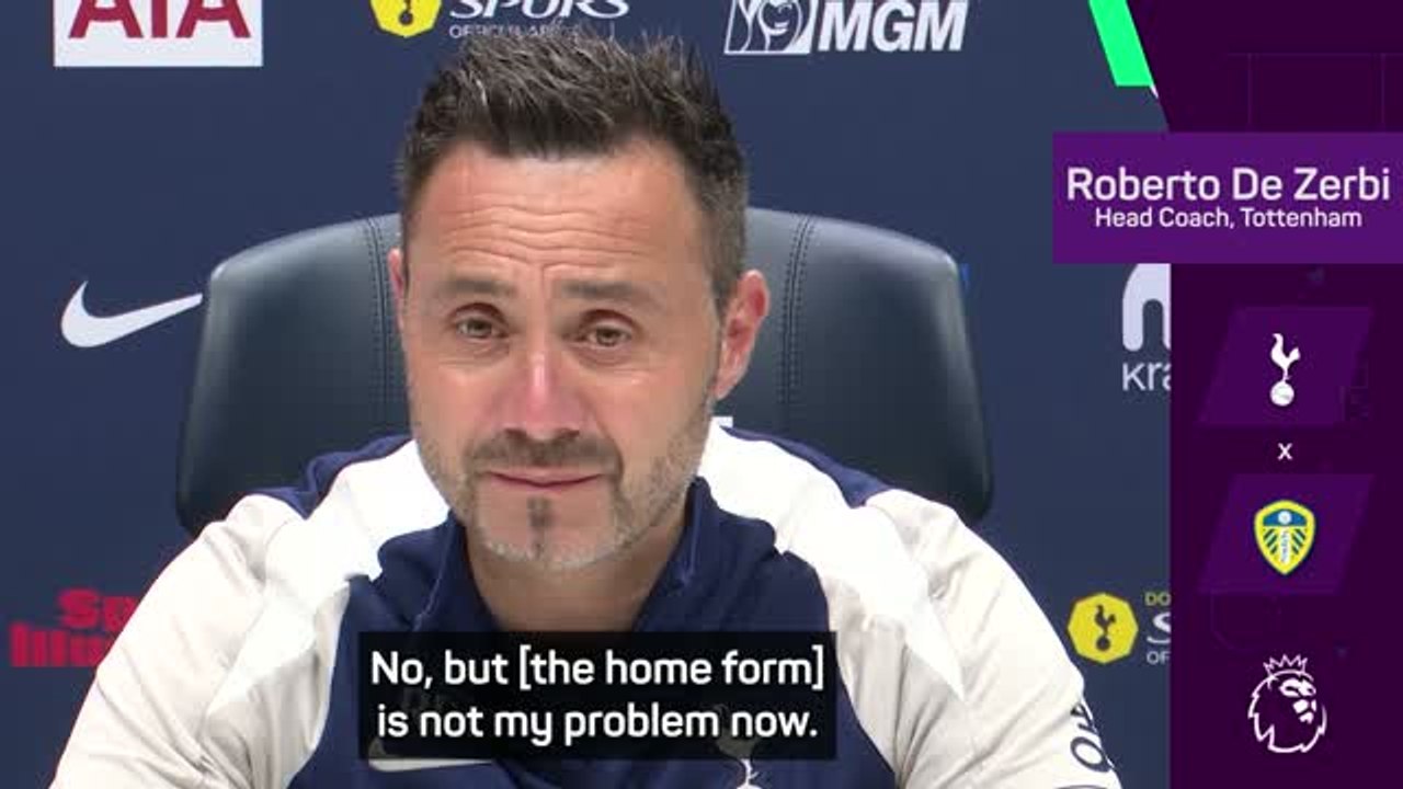 Tottenham's dismal home record a coincidence, not a problem - De Zerbi