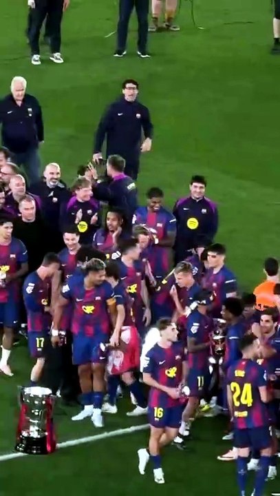 Celebración del FC Barcelona tras consagrarse campeón de LaLiga 2026