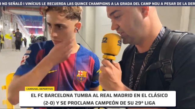 FERMÍN atiende a EL LARGUERO tras ganar LALIGA en EL CLÁSICO | BARÇA 2 - REAL MADRID 0