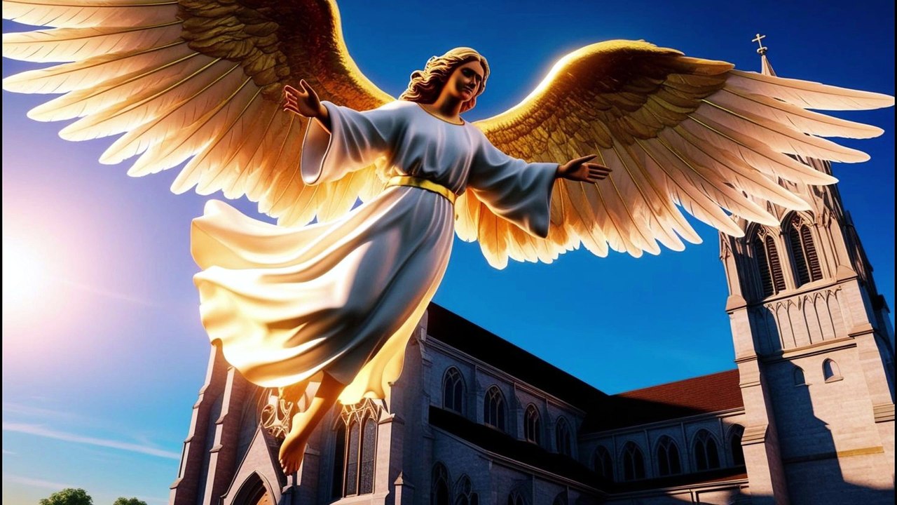 LE VOL DE L'ANGE  AU DESSUS DES CATHÉDRALES