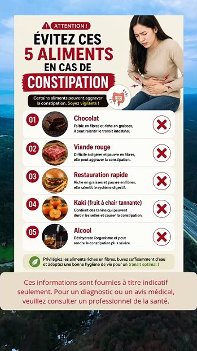 Évitez de consommer ces 5 aliments lorsque vous êtes constipé(e)