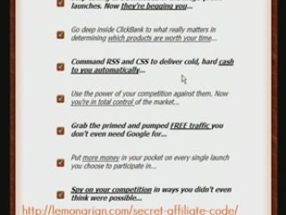 Secret Affiliate Code