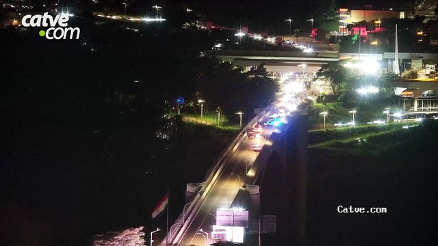 Ponte da Amizade é interditada durante atendimento de ocorrência em Foz do Iguaçu