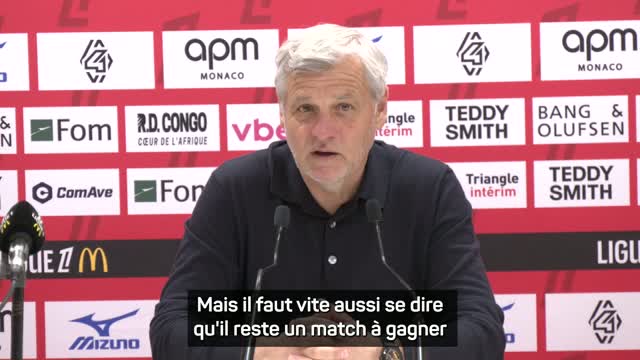 Lille - Genesio : "On est peut-être à 95 minutes de quelque chose d'extraordinaire"