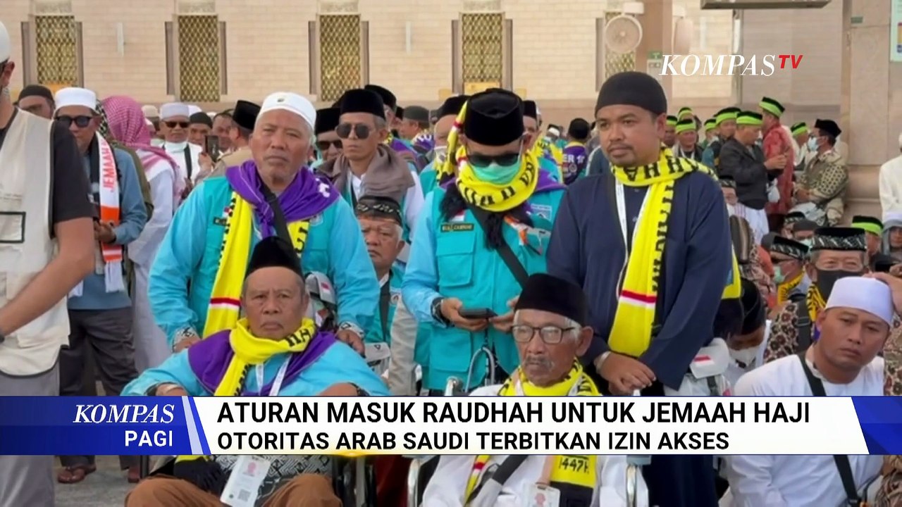 Pemerintah Indonesia Upayakan Izin Masuk Raudhah bagi Seluruh Jemaah Haji | KOMPAS PAGI