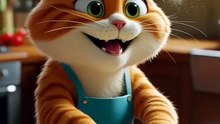 Flour-Faced Feline 😻🍕✨  The Cutest Pizza Prep Ever