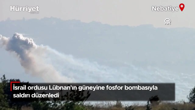 İsrail ordusu Lübnan'ın güneyine fosfor bombasıyla saldırı düzenledi
