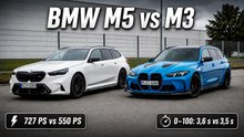 BMW M5 Touring G99 gegen BMW M3 CS Touring G81 im Vergleich