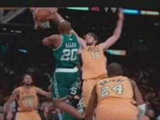 Ray Allen Game-winning Layup Game 4 (6.12.08)