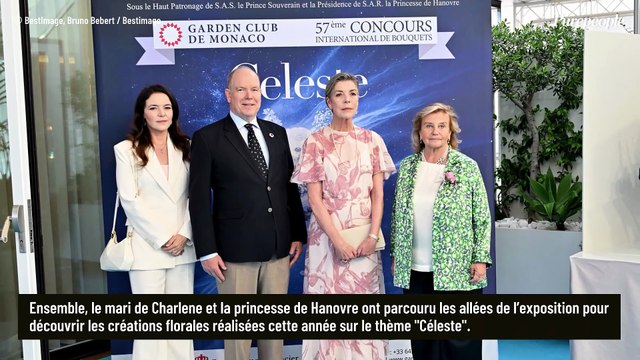 Caroline de Hanovre : Collier de perles et robe printanière pour une apparition tout en élégance à Monaco