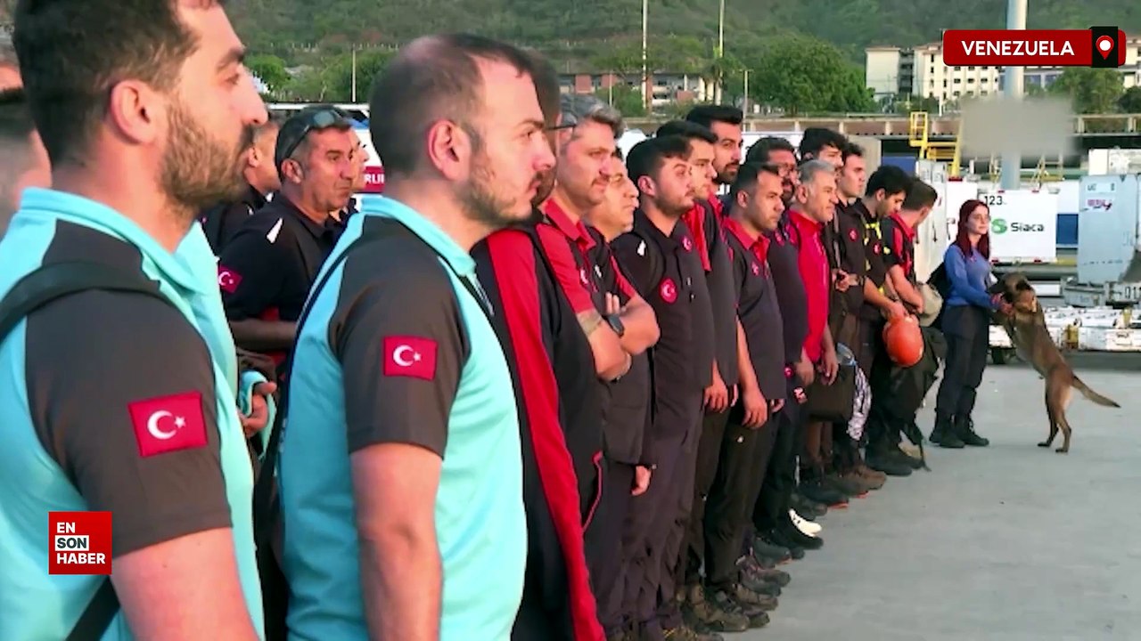 Türkiye’den yola çıkan arama kurtarma ekipleri Venezuela’ya ulaştı