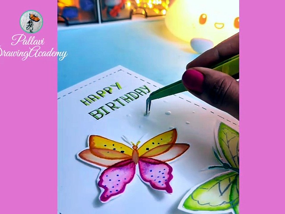 Magic rainbow painting 5 easy drawing for beginners birthday card 5 Cool drawing tulip