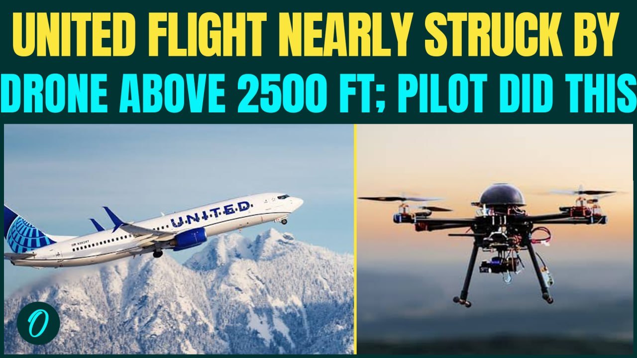 U.S Plane Almost STRUCK by Drone Above 2500 ft; Crew Takes Swift Action To Avoid Mid-Air Collision