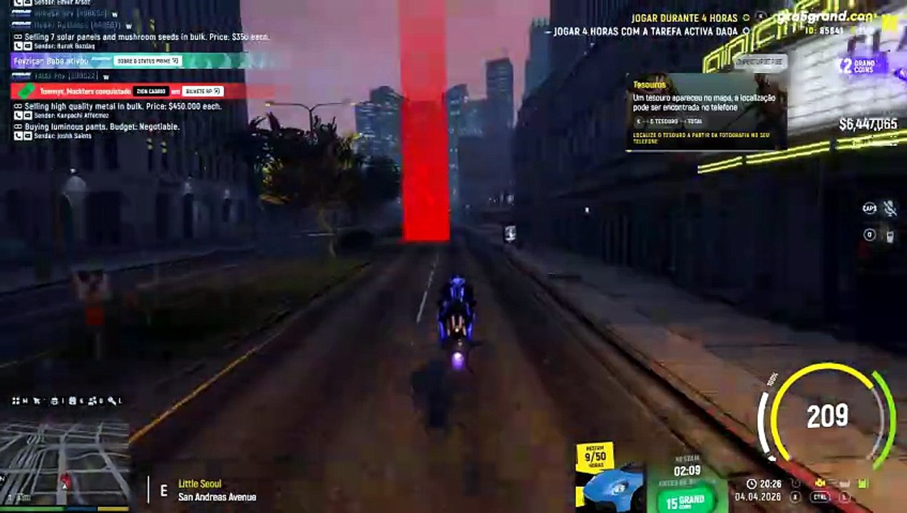 GTA V - Grand RP EN1 - Corrida Futurista - 20:25 de 04-04-2026 - Sargento Rodrigues