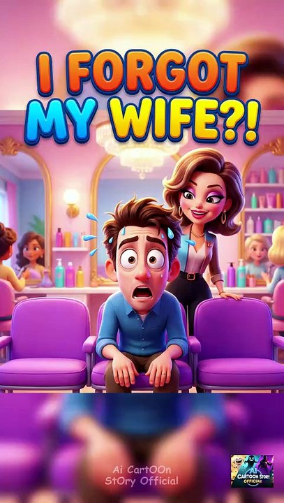 He Forgot His Own Wife After Beauty Parlour Makeup 😂 | Funny Story | #shorts #viral #cartoon