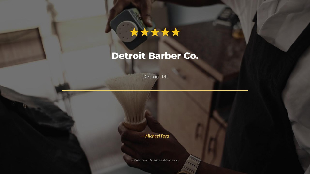 Michael Ford reviews Detroit Barber Co. — haircuts Review Detroit, MI | 5★