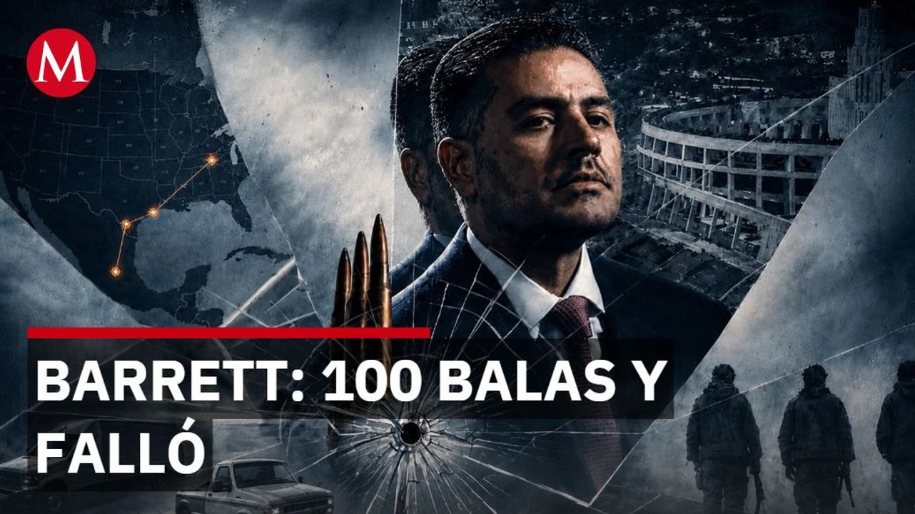 Rifle Barrett calibre 50 disparó casi 100 balas contra García Harfuch hace 6 años pero falló