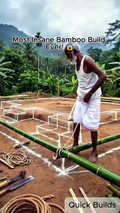 Turning Raw Bamboo Into A Million Dollar Parrot Mansion! 🤯 #shorts