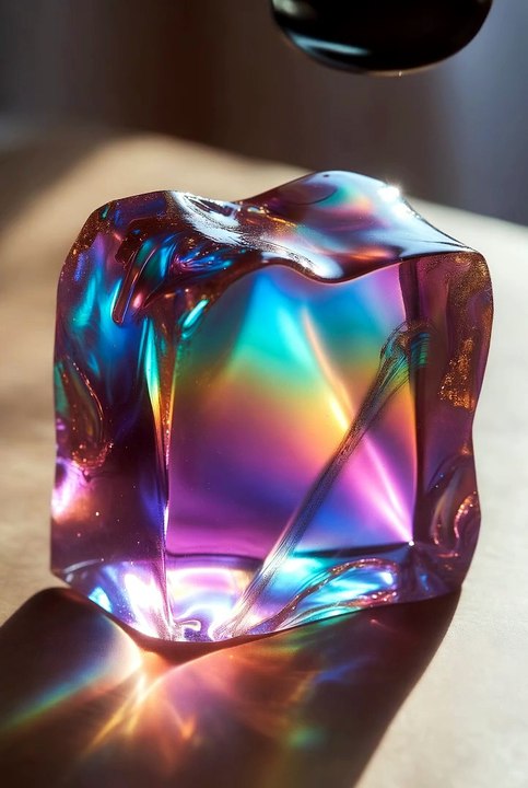 🌈 Mesmerizing Rainbow Crystal Jelly Cube | Satisfying Visual Art ✨