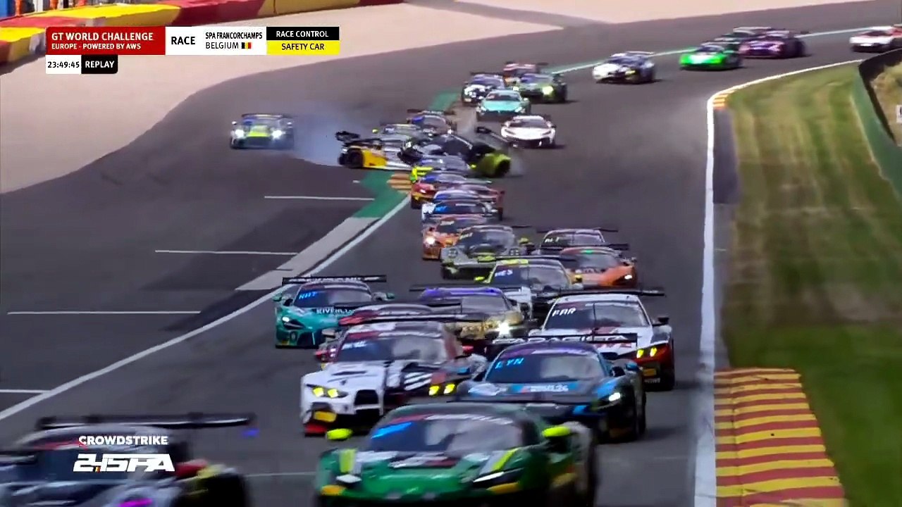 24H Spa 2026 Start Levi and others Big Crash