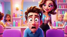 Funny Story | He Forgot His Own Wife After Beauty Parlour Makeup 😂 | #shorts #viral #cartoon