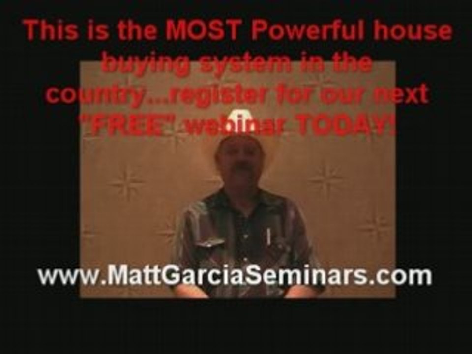 Real Estate Seminars Hollywood CA *Matt Garcia Seminars*