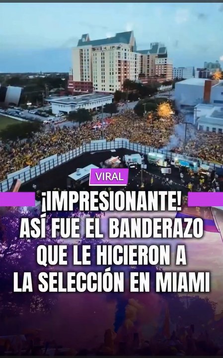 El sur de la Florida se tiñó completamente de amarillo, azul y rojo.