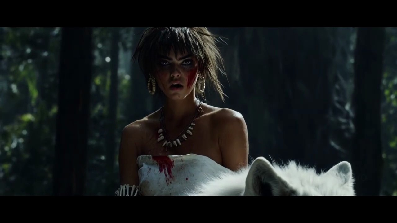 Live Action Princess Mononoke Trailer - AI Film