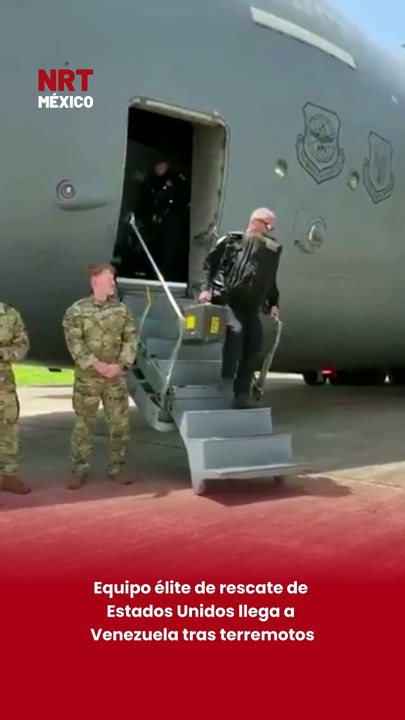 Equipo élite de rescate de Estados Unidos llega a Venezuela tras terremotos