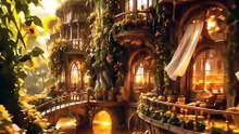 The Giant Sunflower Citadel 🌻 | A Surreal Fantasy World Above the Clouds (4K Cinematic Short)