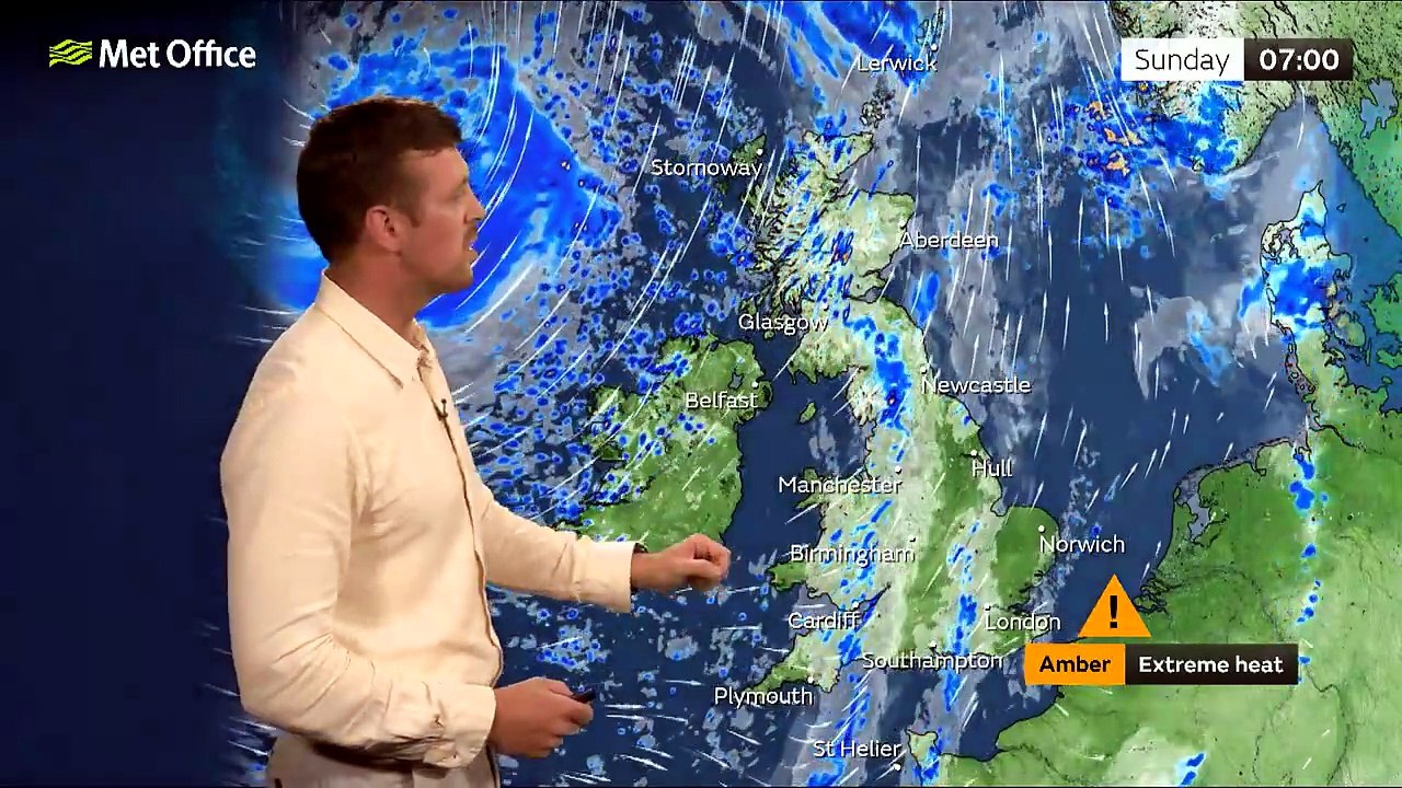 Met Office Saturday Evening Weather Forecast 27/06/26