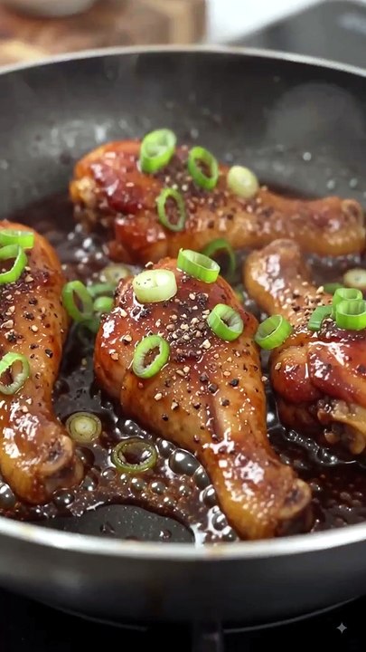 Juicy Glazed Chicken Drumsticks Recipe! 🍗✨" ​#ChickenDrumsticks​#FoodShorts​#CookingVideos​