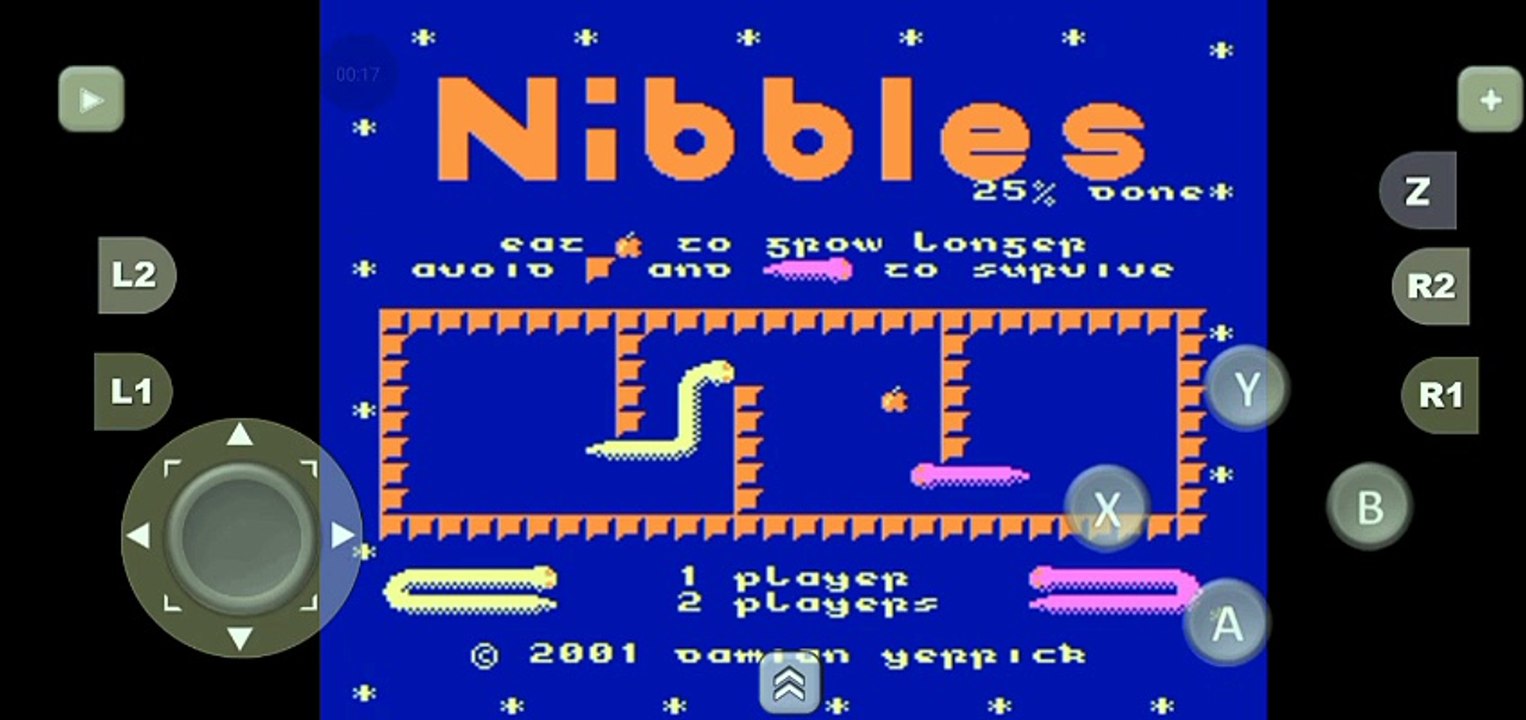 Nibbles by Damian Yerrick - gameplay NES Snake Movement simulator