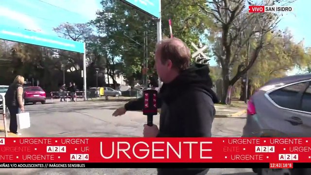 Video: así fue el momento en que el tren arrolló el auto de Ernestina Pais
